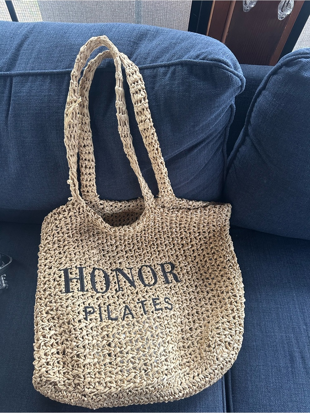 Natural Straw Tote Bag